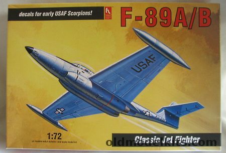 Hobby Craft 1/72 Northrop F-89A / B Scorpion - With Markings for 2 USAF Aircraft - (F89) - BAGGED, HC1370 plastic model kit